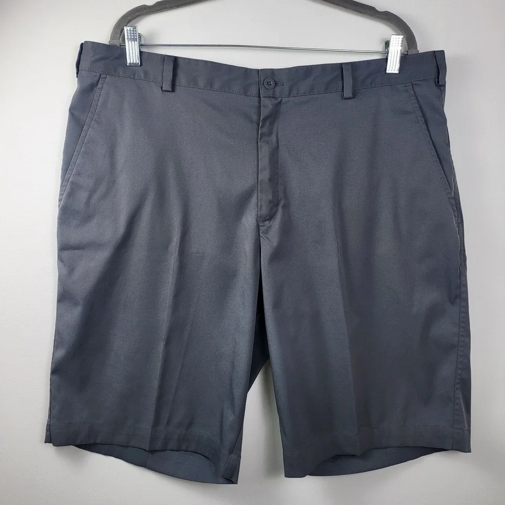 Nike Shorts Men's 38 Dri Fit Grey‎ Solid Chino Golf 11